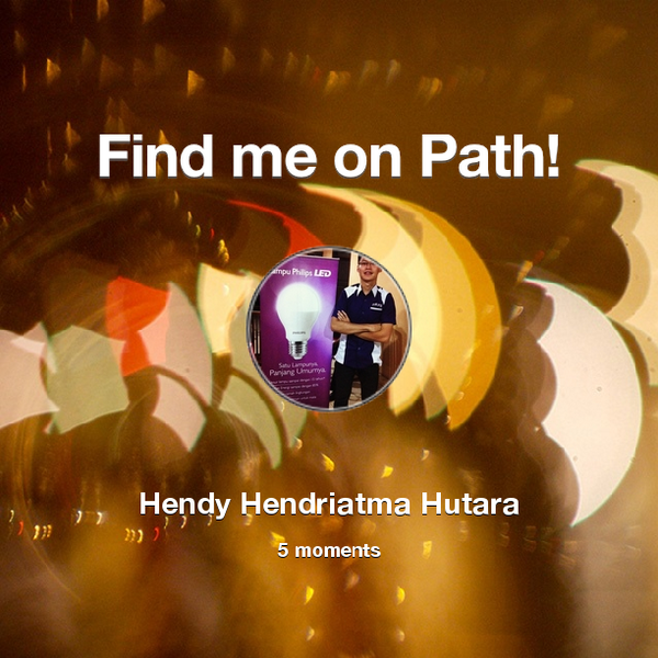 hendriatma's tweet photo. Find me on #Path now! Go to: http://t.co/NeBZNPj3J7! #thepersonalnetwork http://t.co/1dJMTy4a66