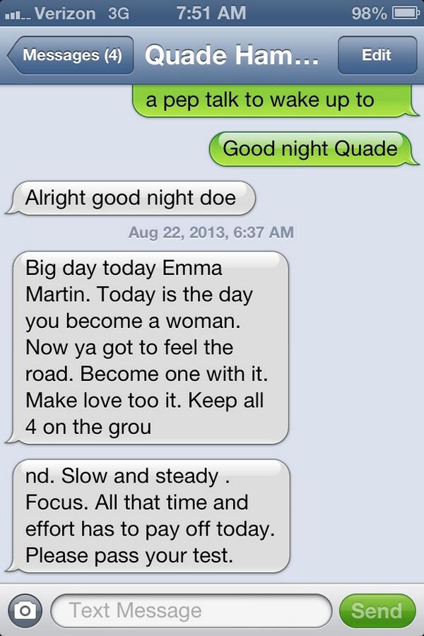 emmahmartin's tweet image. #peptalk #driverstest &quot;make love to it&quot;