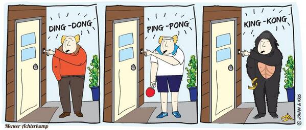 Meneer Achterkamp belt aan...
#flauwehumor #meneerachterkamp