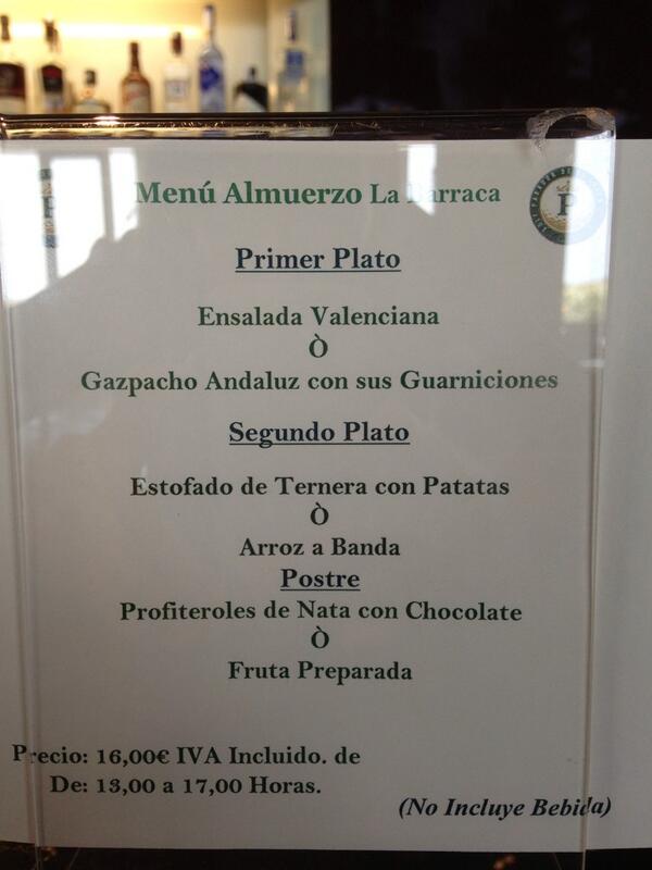 Yummy!! RT <a href="/adictaalsaler/">Adicta al Saler</a>: Menú La Barraca de hoy, jueves. ¡Buenísimo! <a href="/ParadoresGolf/">Golf en Paradores</a> #ParadordeElSaler
