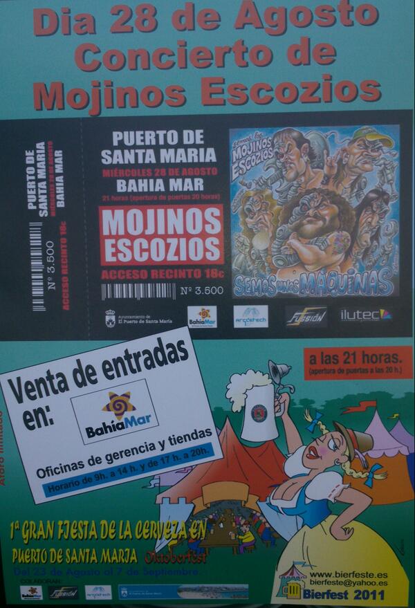 Silvia_Riscart's tweet photo. ¿Que esta pasando? Que los mojinos escocidos iran a bahia mar!!!! No te lo pierdas por 18 € http://t.co/TBzcM9kePf