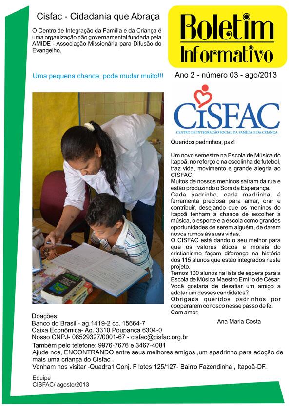 missaoamide's tweet image. O #CISFAC trabalha com crianças em locais de risco. Relatório agosto 2013 facebook.com/cisfac.fazendi…