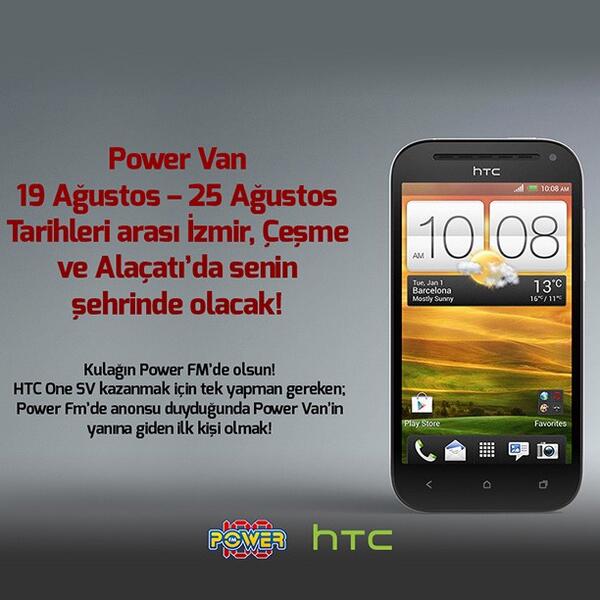 powerfm_100's tweet photo. Power Van bugün 17.00 - 18.00 saatleri arasında Çeşme'de! #poweronroad #powervan #roadshow http://t.co/RJhK8dNlEA