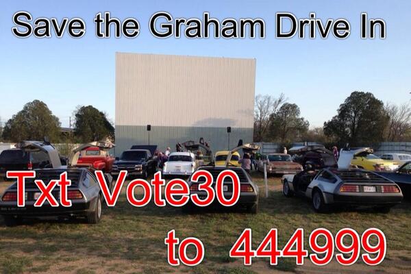 CharliLovelace's tweet image. @GrahamDriveIn #savethedrivein