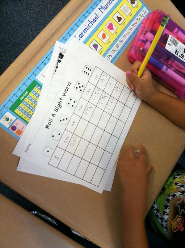 Sight word practice! Fun, fun, fun!