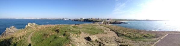 jmbaconn's tweet photo. Newquay panorama!! http://t.co/qVr088I96q