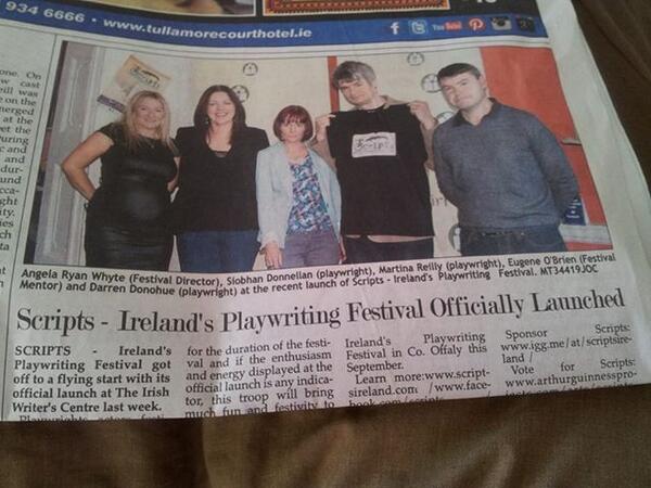 Scripts_Ireland's tweet photo. #Scripts in the news! http://t.co/J5fDRelKVB