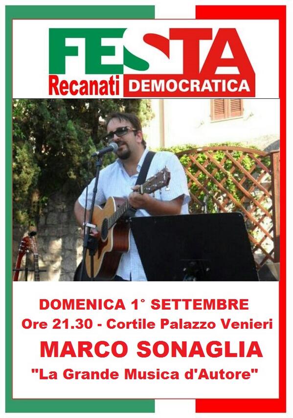 PdRecanati's tweet photo. Concerto Domenica 1° Settembre #FestaPD http://t.co/062TSTwXrY