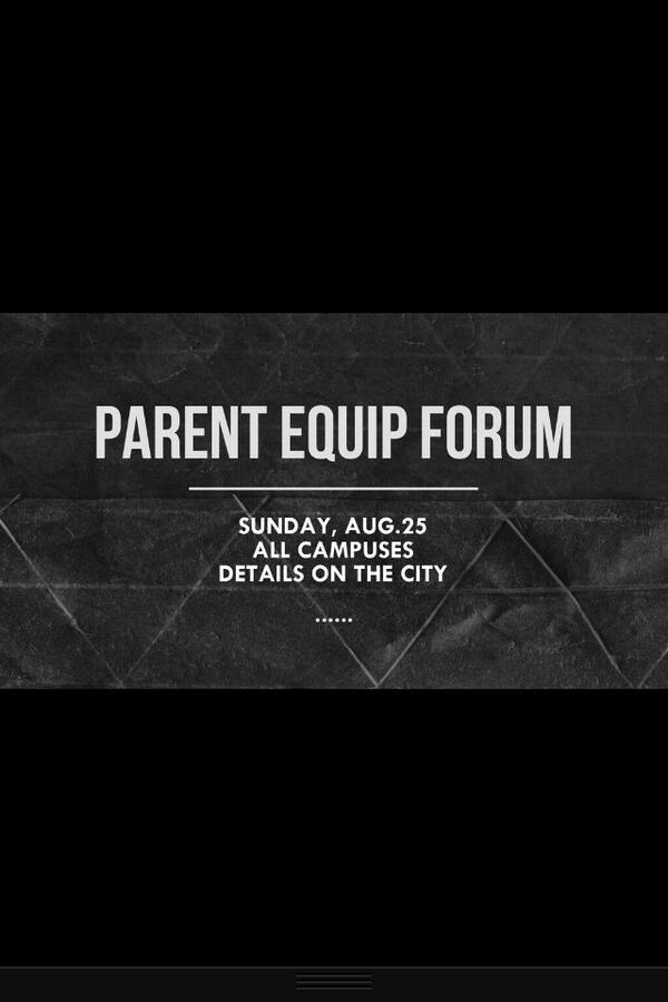 ElevateBCC's tweet photo. @SummitBCC parents- join us Sunday for our first Parent Equip of the semester. Details on the city. See you there! http://t.co/01cNXRX41d