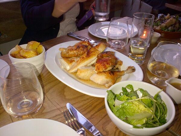 Our chick chick dinner at @LeCoqrestaurant with @DAlex40 @SuzanneFergus and @Desi_Christou
