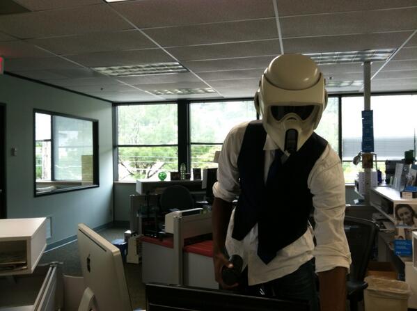 toni_pdx's tweet image. RTing because of my #linkfail. my #stormtrooper coworker @opb. aka scout trooper @ifanyi