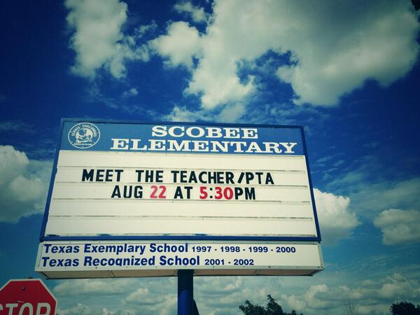 ScobeePta's tweet photo. Meet the teacher/PTA night http://t.co/URIGrDQgOD