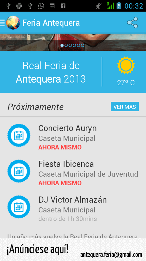 FeriaAntequera's tweet photo. @Victor_Almazan buena suerte esta noche! http://t.co/SVPpwjCahx