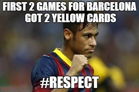 rahnsport's tweet photo. neymar red card http://t.co/vb2oOKx63u
