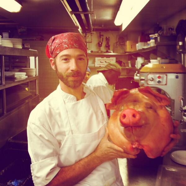 ThePickledChef's tweet image. @ThePickledChef: 'Bout to make me some head cheese with this porker.
#pork #hogheaven #delicious