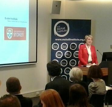 Min. <a href="/tanya_plibersek/">Tanya Plibersek</a> addressing the McKell Inst &amp; <a href="/Centre4EatDis/">CEDD</a> about health policy innovation and reform. #auspol