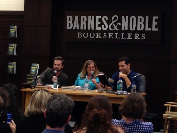 gregludovici's tweet photo. The live @LiteraryDisco podcast has begun!  Julia Pistell, Tod Goldberg, and Rider Strong are reunited. http://t.co/3TJfQlNV3F