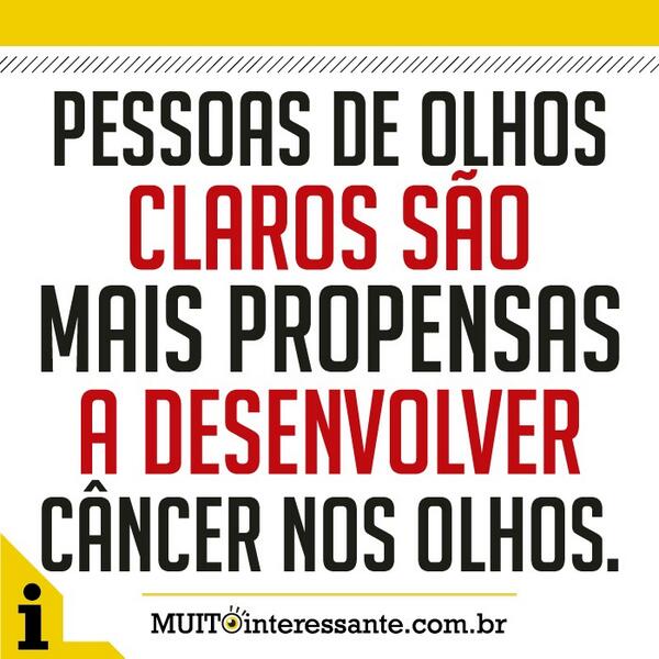 Naptulos_'s tweet photo. Pessoas de olhos claros são mais propensas a desenvolver câncer nos olhos. Veja mais em: http://t.co/nsFulLGGbs http://t.co/qydR8uilSd