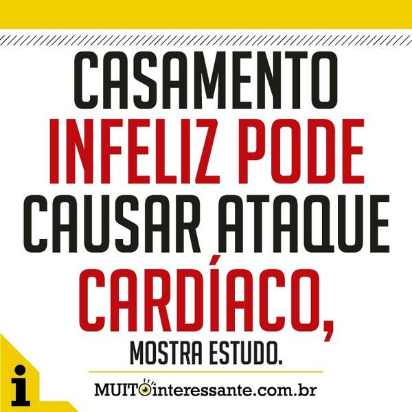 Naptulos_'s tweet photo. Casamento infeliz pode causar ataque cardíaco, mostra estudo. Veja mais em: http://t.co/nsFulLGGbs http://t.co/3nPNOXjaMg