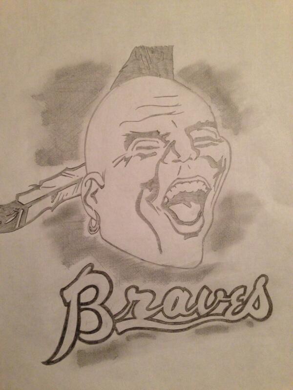 justINtime_23's tweet photo. Chief Noc-A-Homa #Braves http://t.co/PFvogJgCVq