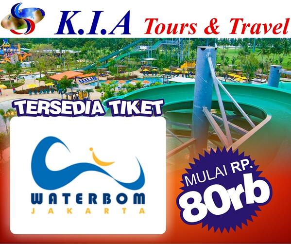KIAtours's tweet photo. Ready stock ticket masuk Waterbom PIK,Jakarta mulai dari Rp.80.000,- http://t.co/BplGod26XE