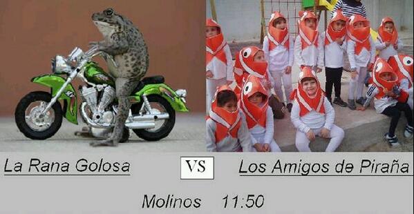 laranagolosa's tweet photo. La Rana Golosa Vs @LADPiranas voy por la punta #EuD @ALTONONO http://t.co/mycBA4ZjbX