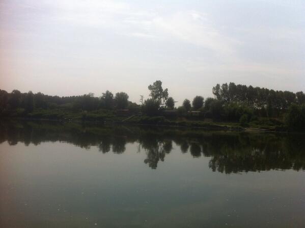 StePallaroni's tweet image. Case da fiume al ponte di #Spessa #Po #Pavia