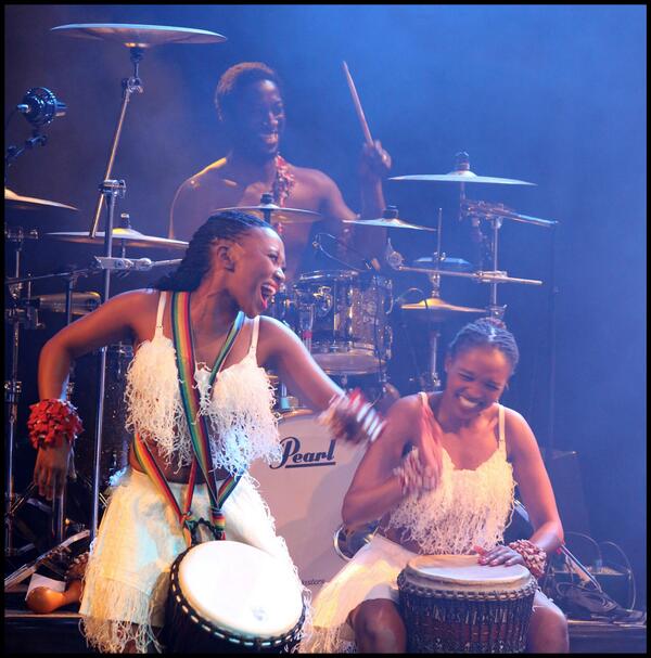 DrumStruckShow's tweet photo. Enjoying themselves on stage. DrumStruck http://t.co/qBcreubQhz