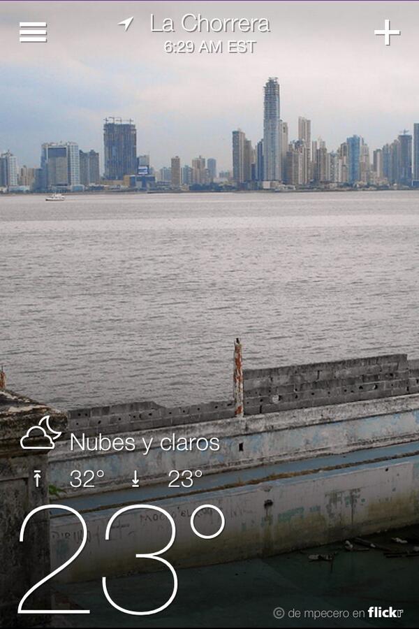 La temperatura en estos momentos en La Chorrera! #Panama #LaChorrera #TemperaturaBaja