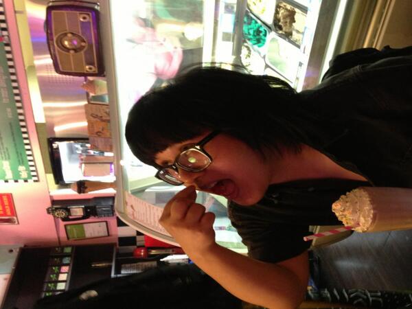 An awesome milkshake! (With a troubled cherry)