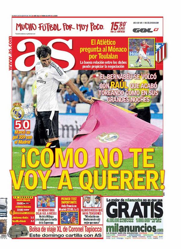 Raul7Capitan7's tweet photo. Cómo no te voy a querer! #Raulismo http://t.co/goTgGdF5FK