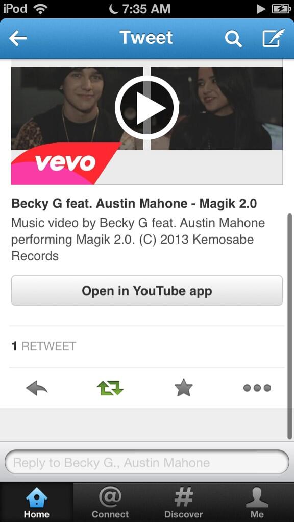 Becky G On Twitter Hi My Name Is Becky And I Approve This Message The Magik 2 0 Ft Austinmahone Lyric Video Is Out Today Http T Co 1wytp2ycus twitter