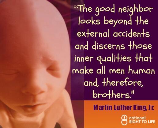 TRTLStudents's tweet photo. Great graphic from @nrlc! MT “The good neighbor discerns those qualities tht make men human &amp; brothers." - MLK http://t.co/KVAiL84bQ5