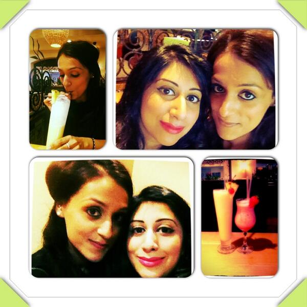 @JazBanger..standard catch up ;) #bestfriend #sister #VirginPinaColada #Daiquiri #GirlsJustWannaHaveFun #love