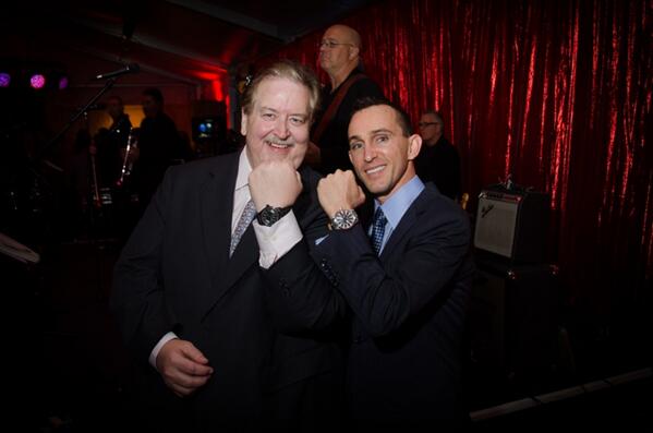 <a href="/BALLWatchUSA/">BallWatchUSA</a>'s CEO Jeff Hess &amp; #EclipseAward winning jockey Ramón Dominguez at 2013 Travers Celebration <a href="/NYRAnews/">NYRAnews</a>