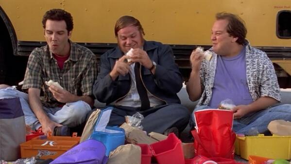 maldem's tweet image. Hearing that our lunches were taken here at work, this scene keeps playing in my head: #dormmovein #lunchtheft
