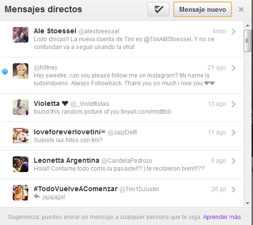 _HoySomosMas's tweet photo. ACA LAS PRUEBAS! ¡DIFUNDAN CON RT! La nueva cuenta de Tini es @TiniAMStoessel ! RT CONFIRMADO POR ALE! http://t.co/vIEIPKiUwy