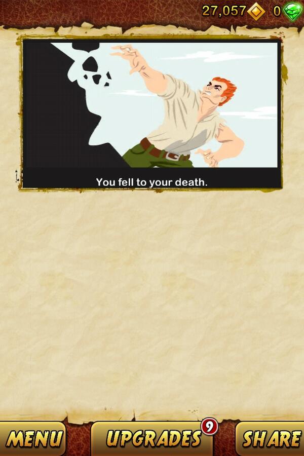 KateThomasArt's tweet photo. I got 3150 points while escaping from a Giant Demon Monkey. Beat that! http://t.co/KRg1ZpEGVB http://t.co/EtymmrSWdo