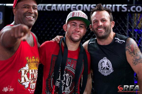 Pedro Munhoz after his title win at RFA 9