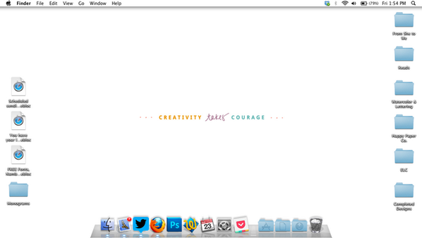 HappyPaperCo's tweet image. Clean desktop &amp;amp; fresh new background [via @jordanbrantley]. Feeling less cray. Now if I could do this w/my brain...