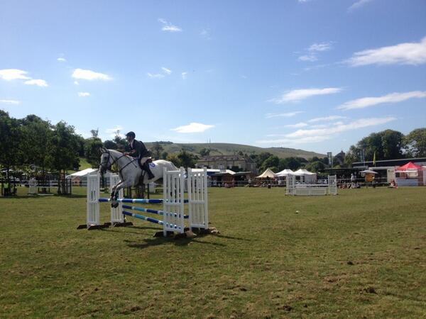 Firle_Place's tweet photo. BE100 showjumping in front of Firle Place. http://t.co/ePE34bBQqo