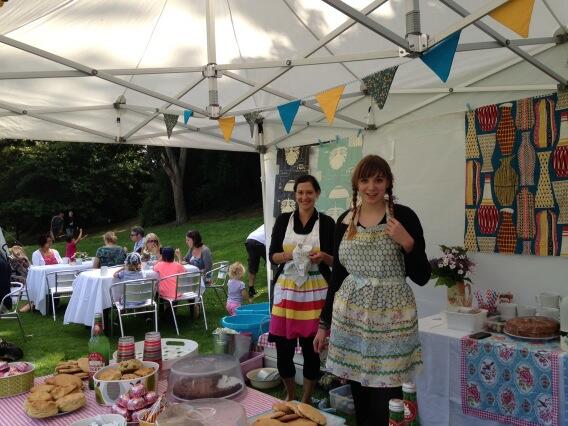 And Polly and Laurie are serving tea, retro-style!