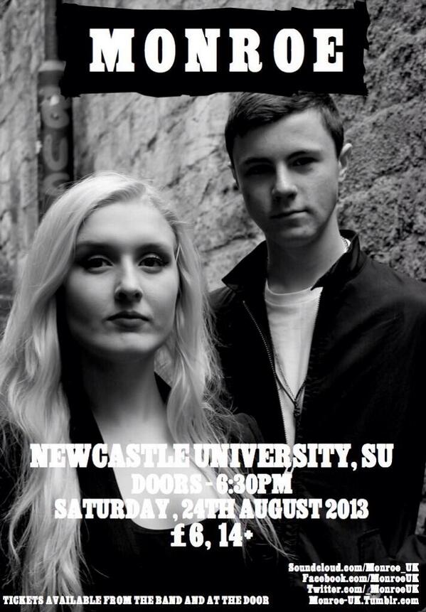 _MonroeUK's tweet photo. Tonight! Tickets still left on the door at £6 ea. Doors at 6:30, we're on at 9:20 - make sure to come early though! http://t.co/3mYP862jLT
