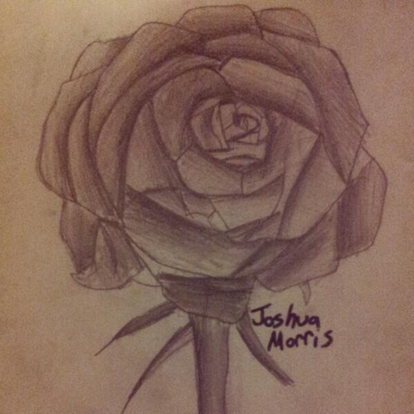 vigzyy's tweet photo. just drew a rose http://t.co/cOhrM0PaN6
