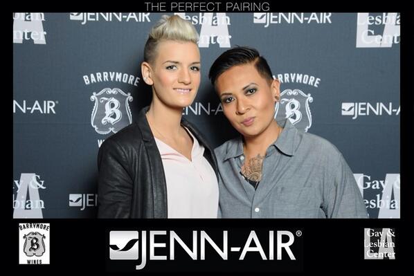 Thx to <a href="/CHEFKLA/">k LA</a>, winner of ABC's The Taste, for stopping by the @jennairUSA + <a href="/LAGayCenter/">LAGayCenter</a> booth <a href="/lafoodwine/">LA Food & Wine</a> #LAFW !