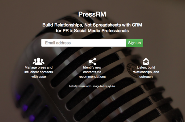 PressRM's tweet image. Our new landing page is up at pressrm.com! Build relationships, not spreadsheets. CRM for #PR pros.