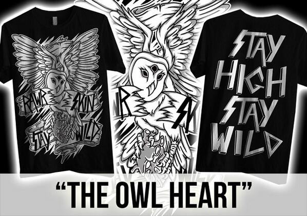 READY!!! Rawrskin "OWL HEART" | AVAILABLE SIZE: M,L | IDR:90k | CP: 089607557902 / PIN: 324A2304 | Grab it very fast!