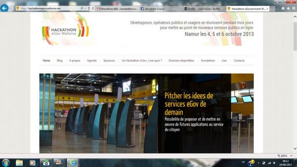 creativewal's tweet image. Les 4-6 octobre, c'est le Hackaton eGov Wallonia à Namur ! buff.ly/18QvpYK #Numérique #Innovationcollaborative