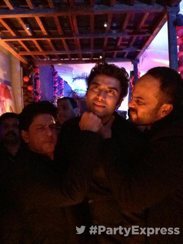 niharikasinghon's tweet photo. @iamsrk Rahul, with @nikitindheer Tangabali &amp; Rohit shetty ! Celebrating success of #ChennaiExpress #NumberOneExpress http://t.co/pDEHMfB5f1
