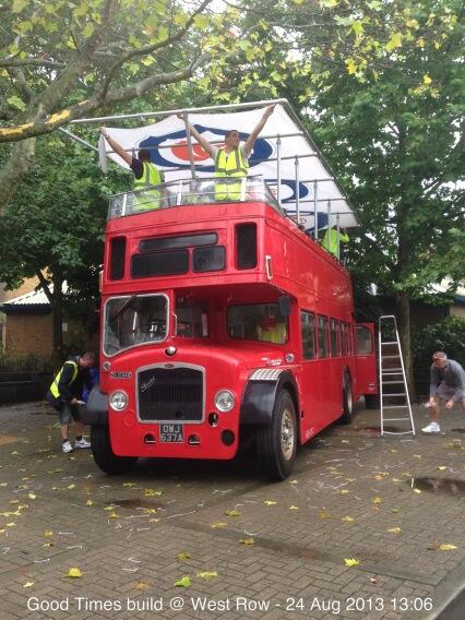 NHCarnival2014's tweet photo. RT @NormanJayMBE: Despite a torrential down pour the site build continues unabated at #GoodTimes #Nottinghillcarnival http://t.co/Z9ped5sRcW